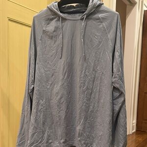 RHONE Men's Lightweight light blue Hooded Jacket